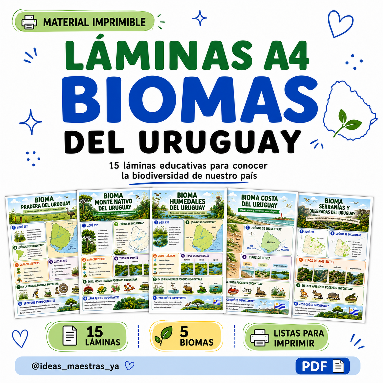 Láminas Biomas del Uruguay