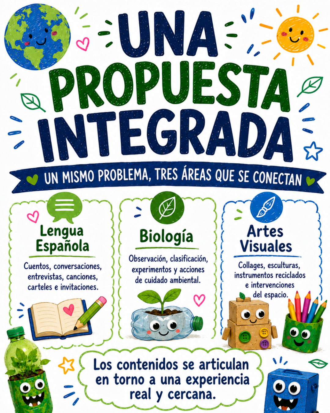 Proyecto educativo. Guardianes del plástico. Primer grado