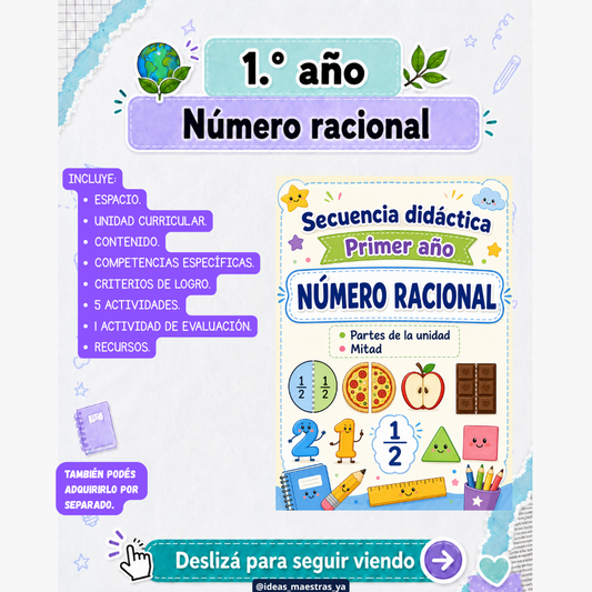 Secuencia Didáctica. Partes de la unidad: Mitad. Primer grado. (Recurso que pertenece a Caja Maestra de Junio 2026)