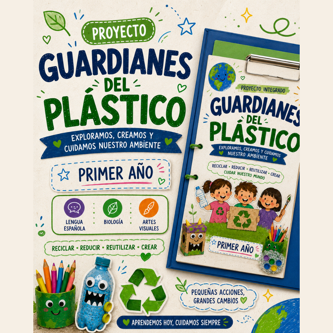 Proyecto educativo. Guardianes del plástico. Primer grado