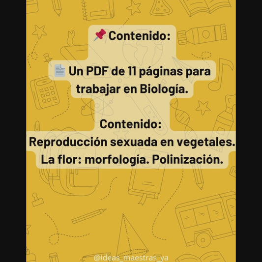 Secuencia Didáctica. Reproducción sexuada: La flor. Tercer grado
