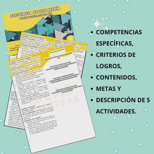 Secuencia Didáctica: Triángulos. Cuarto grado