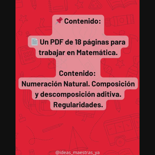 Secuencia Didáctica Numeración Natural. Primer grado.