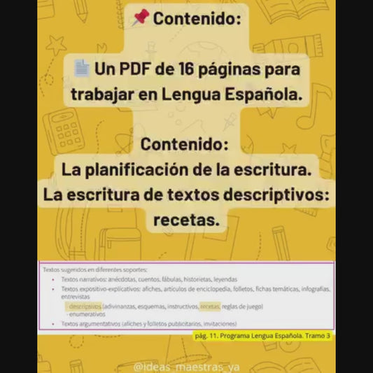 Secuencia Didáctica: La planificación de la escritura. Tercer grado
