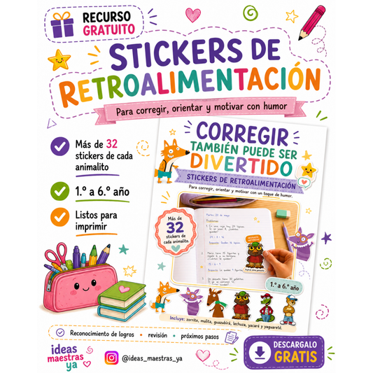 Stickers de retroalimentación